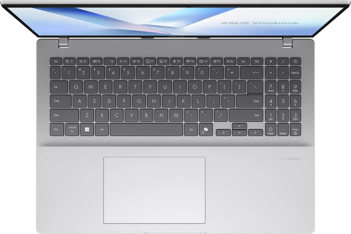 Laptop ASUS VivoBook 16, 16" WUXGA, Intel® Core™ Ultra 5 225H pana la 4.9 GHz, 16 GB RAM DDR5, 512 GB SSD, Intel Arc Graphics, Free Dos, Cool Silver [4]