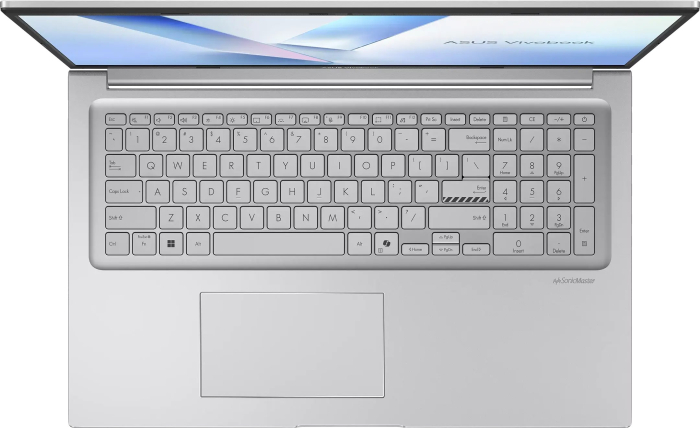 Laptop ASUS VivoBook 17, 17.3" Full HD, Intel® Core™ 7 350 pana la 4.8 GHz, 16 GB RAM DDR5, 512 GB SSD, Intel® Graphics, Free Dos, Cool Silver [6]