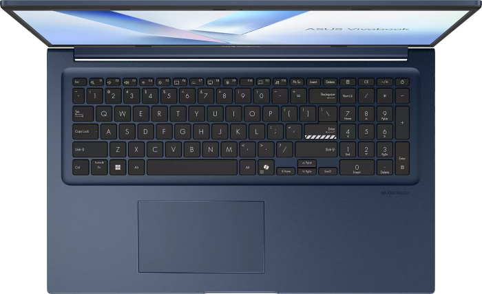 Laptop ASUS VivoBook 17, 17.3" Full HD, Intel® Core™ 7 350 pana la 4.8 GHz, 16 GB RAM DDR5, 512 GB SSD, Intel® Graphics, Free Dos, Quiet Blue [4]