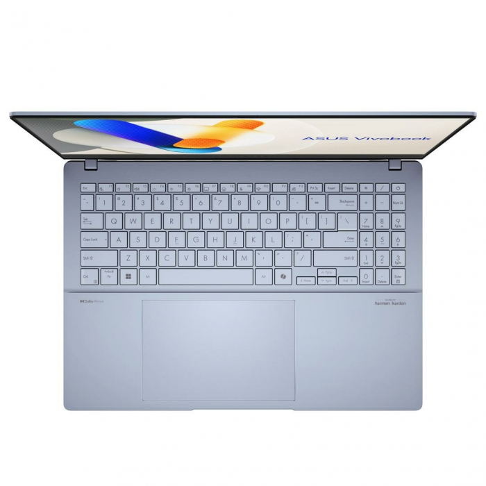 Laptop ASUS Vivobook S 15, 15.6" 3K, Intel® Core™ Ultra 7 155H pana la 4.8 GHz, 16 GB RAM LPDDR5x, 1 TB SSD, Intel Arc Graphics, Harman Kardon, Windows 11 Home, Mist Blue [4]
