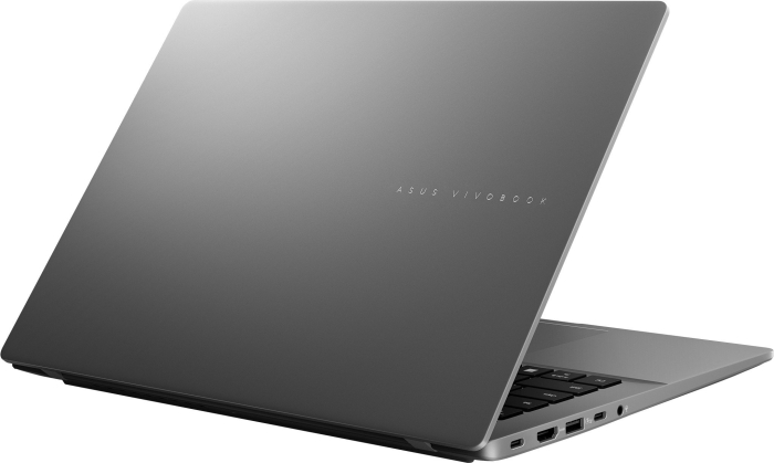 Laptop ASUS VivoBook S14, 14" WUXGA, AMD Ryzen™ 5 220 pana la 4.9 GHz, 16 GB RAM DDR5, 512 GB SSD, AMD Radeon, Free Dos, Matte Grey [7]
