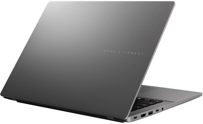 Laptop ASUS VivoBook S14, 14" WUXGA, AMD Ryzen™ AI 7 445 pana la 4.6 GHz, 16 GB RAM DDR5, 512 GB SSD, AMD Radeon, Windows 11 Home, Matte Gray [5]