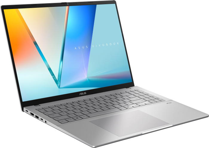 Laptop ASUS Vivobook S16, 16" WUXGA, AMD Ryzen™ 5 220 pana la 4.9 GHz, 16 GB RAM DDR5, 512 GB SSD, AMD Radeon Graphics, Free Dos, Cool Silver [2]