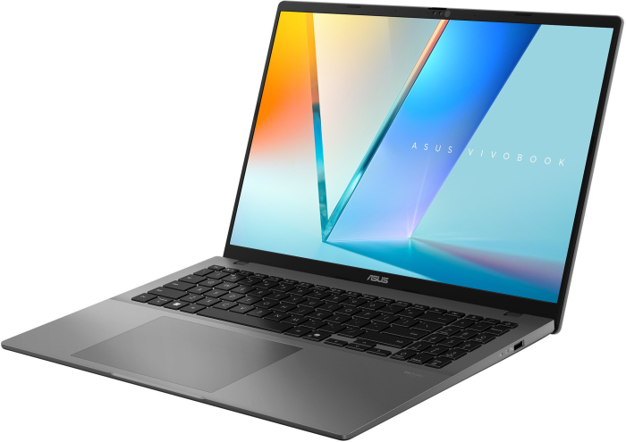 Laptop ASUS VivoBook S16, 16" WUXGA, AMD Ryzen™ AI 7 445 pana la 4.6 GHz, 16 GB RAM DDR5, 512 GB SSD, AMD Radeon, Windows 11 Home, Matte Gray [3]