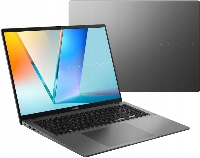 Laptop ASUS VivoBook S16, 16" WUXGA, Intel® Core™ 7 240H pana la 5.2 GHz, 16 GB RAM DDR5, 512 GB SSD, Intel® UHD Graphics, Windows 11 Home, Matte Gray [9]