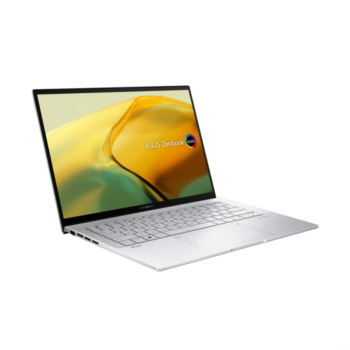 Laptop ASUS Zenbook 14, 14" 2.8K Touchscreen, Intel® Core™ i9 13900H pana la 5.4 GHz, 16 GB RAM LPDDR5, 1 TB SSD, Intel® UHD Graphics, Windows 11 Home, Foggy Silver [2]