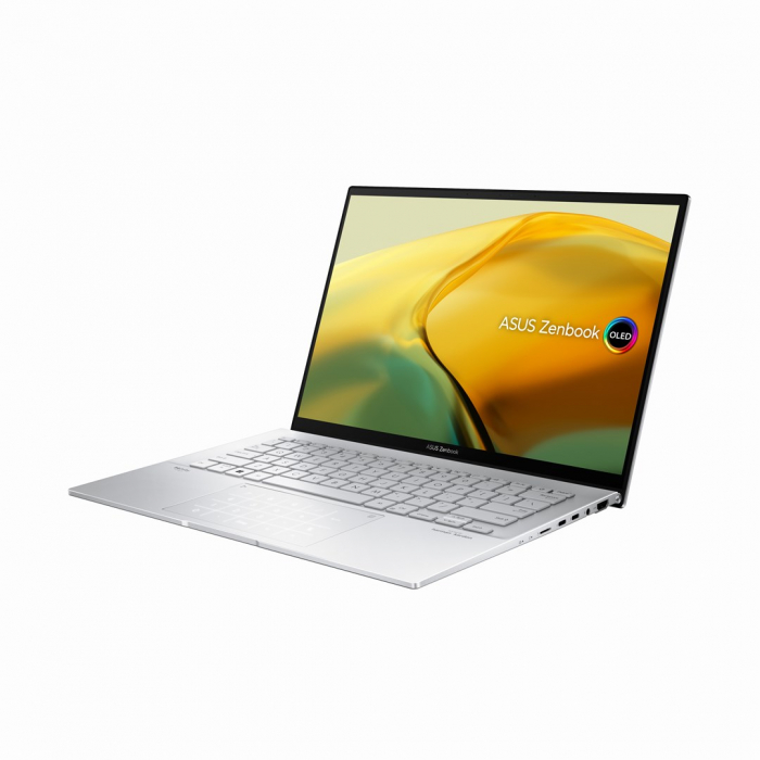 Laptop ASUS Zenbook 14, 14" 2.8K Touchscreen, Intel® Core™ i9 13900H pana la 5.4 GHz, 16 GB RAM LPDDR5, 1 TB SSD, Intel® UHD Graphics, Windows 11 Home, Foggy Silver [3]