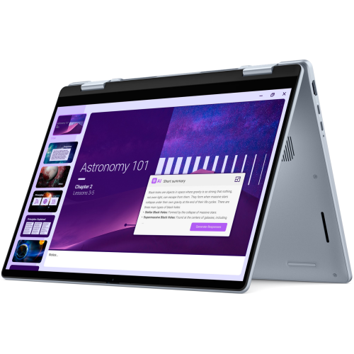 Laptop DELL 14 Plus Hybrid (2-in-1), 14" Full HD+ Touchscreen, Intel® Core™ Ultra 7 256V pana la 4.8 GHz, 16 GB RAM LPDDR5x, 512 GB SSD, Intel Arc Graphics, Windows 11 Home, Ice Blue [3]