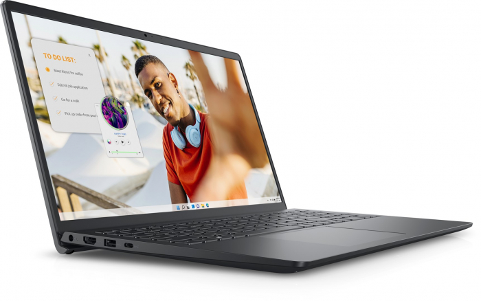 Laptop DELL Inspiron 3535, 15.6" Full HD Touchscreen, AMD Ryzen™ 5 7530U pana la 4.5 GHz, 16 GB RAM DDR4 3200, 512 GB SSD, AMD Radeon Graphics, Windows 11 Home, Black [2]