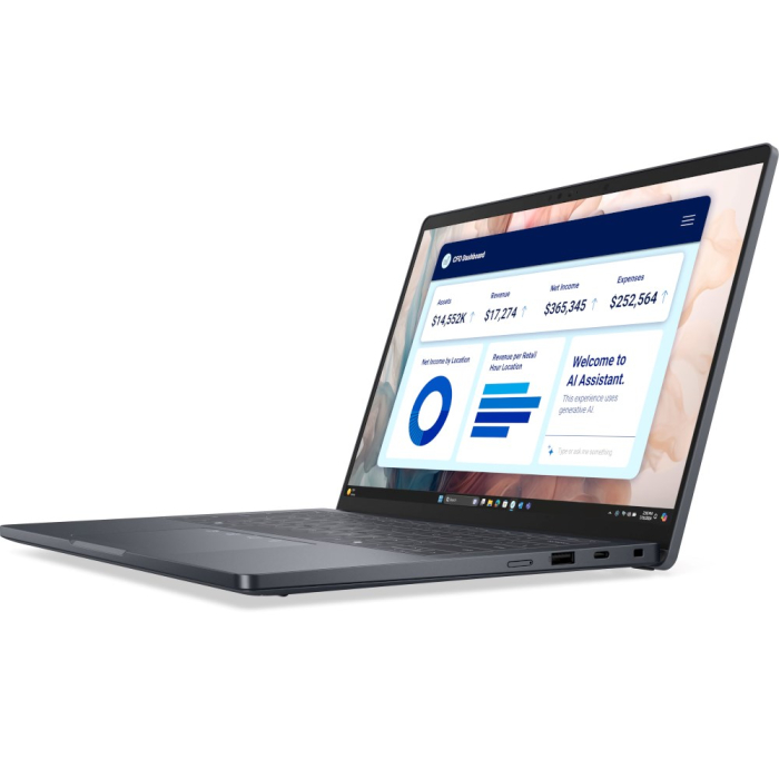 Laptop Dell Pro 14, 14" Full HD+, Intel® Core™ Ultra 5 236V pana la 4.7 GHz, 16 GB RAM LPDDR5x, 512 GB SSD, Intel Arc Graphics, Windows 11 Pro, Grey [3]