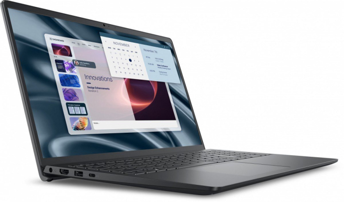 Laptop DELL Pro 15 Essential, 15.6" Full HD, Intel® Core™ 3 100U pana la 4.7 GHz, 8 GB RAM DDR5 4400 MT/s, 512 GB SSD, Intel® Graphics, Windows 11 Pro, Black [2]