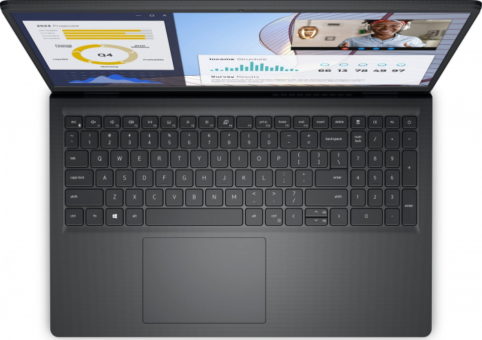 Laptop DELL Vostro 3530, 15.6" Full HD, Intel® Core™ i5 1334U pana la 4.6 GHz, 16 GB RAM DDR4 2666, 512 GB SSD, Intel Iris Xᵉ Graphics, Ubuntu Linux, Black [2]