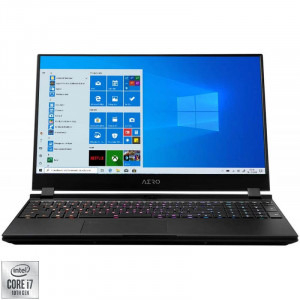 Laptop GIGABYTE Aero, 15,6" Full HD, Intel® Core™ i7 10870H pana la 5 GHz, 16 GB RAM DD4, 512 GB SSD, NVIDIA® GeForce® 3070 8 GB, Windows 10 Home, Black [1]