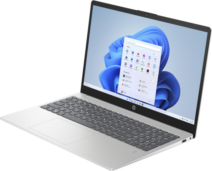 Laptop HP 15, 15.6" Full HD, Intel® Core™ i3 N305 pana la 3.8 GHz, 8 GB RAM DDR4 3200, 512 GB SSD, Intel® UHD Graphics, Windows 11 Home, Natural Silver [2]