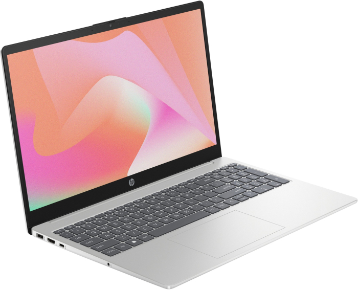 Laptop HP 15, 15.6" Full HD, Intel® Core™ Ultra 5 125H pana la 4.5 GHz, 24 GB RAM DDR5 5600, 512 GB SSD, Intel Arc Graphics, Free Dos, Natural Silver [2]