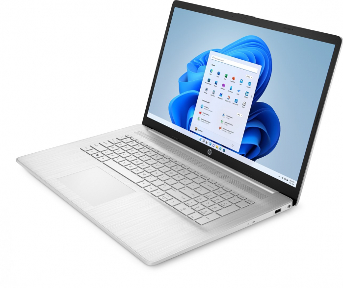 Laptop HP 17, 17.3" Full HD, AMD Ryzen™ 7 7730U pana la 4.5 GHz, 16 GB RAM DDR4 3200, 512 GB SSD, AMD Radeon Graphics, Windows 11 Home, Natural Silver [3]