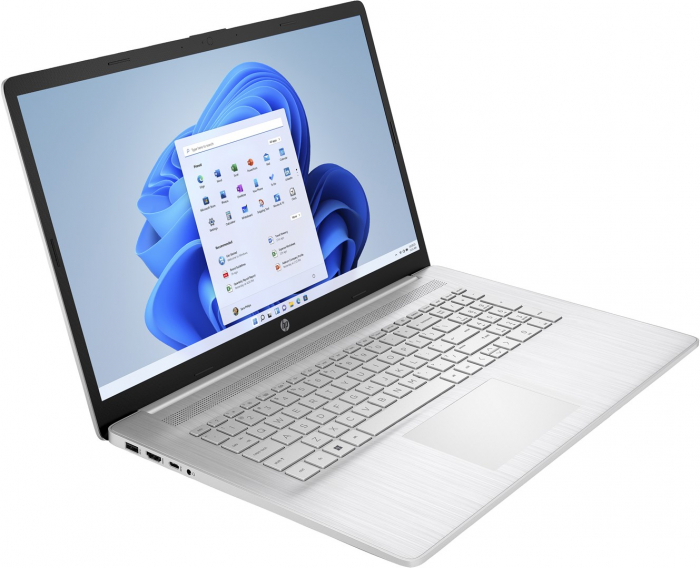 Laptop HP 17, 17.3" Full HD, AMD Ryzen™ 7 7730U pana la 4.5 GHz, 16 GB RAM DDR4 3200, 512 GB SSD, AMD Radeon Graphics, Windows 11 Home, Natural Silver [2]