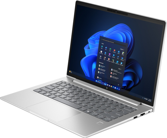 Laptop HP EliteBook 8 G1i, 14" WUXGA, Intel® Core™ Ultra 7 255U pana la 5.2 GHz, 24 GB RAM DDR5 5600, 512 GB SSD, Intel Graphics, Windows 11 Pro, Glacier Silver [3]