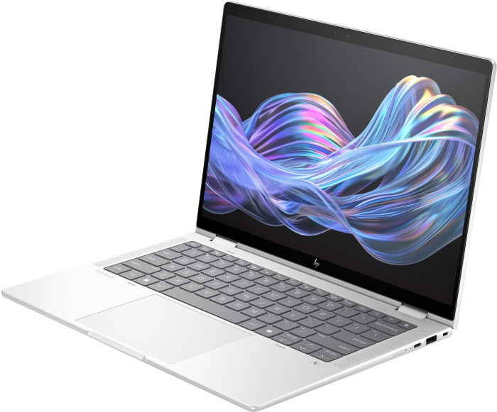 Laptop HP EliteBook X Flip G1i Hybrid (2-in-1), 14" WUXGA Touchscreen, Intel® Core™ Ultra 5 228V pana la 4.5 GHz, 32 GB RAM, 512 GB SSD, Intel Arc Graphics, Windows 11 Pro, Glacier Silver [3]