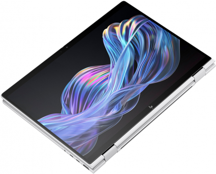 Laptop HP EliteBook X Flip G1i Hybrid (2-in-1), 14" WUXGA Touchscreen, Intel® Core™ Ultra 5 228V pana la 4.5 GHz, 32 GB RAM, 512 GB SSD, Intel Arc Graphics, Windows 11 Pro, Glacier Silver [2]