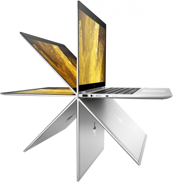 Laptop HP EliteBook x360, 14" Full HD Hybrid  2in1  , i5 8250U  pana la 3.4 GHz  , 16 GB RAM, 512 GB SSD, Windows 10 Pro [4]