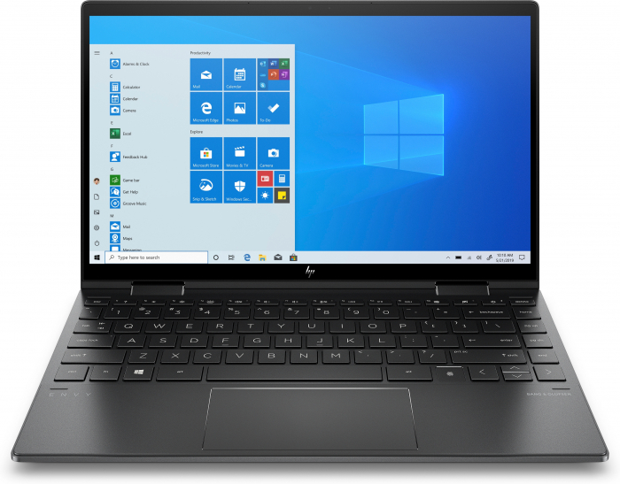 Laptop HP ENVY, 13.3" Full HD Touchscreen 2in1, Ryzen 5 4500U   pana la 4 GHz , 8 GB RAM, 512 GB SSD, Windows 10 Home, Black [1]
