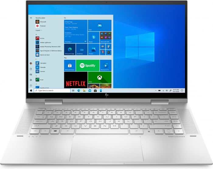 Laptop HP Envy, 15.6" Full HD Gorilla Glass, i5 1135G7   pana la 4.2 GHz , 8 GB RAM, 512 GB SSD, Windows 10 Home, Silver [1]