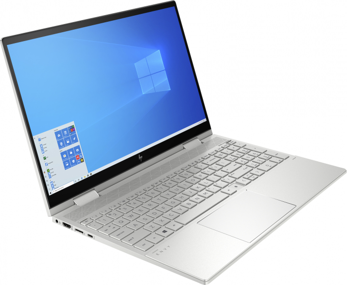 Laptop HP ENVY, 15.6" Full HD Touchscreen 2in1, i5 1135G7   pana la 4.2 GHz , 8 GB RAM, 512 GB SSD, Windows 10 Home, Silver [3]