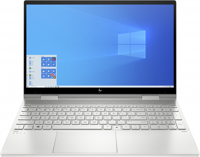 Laptop HP ENVY, 15.6" Full HD Touchscreen 2in1, i5 1135G7   pana la 4.2 GHz , 8 GB RAM, 512 GB SSD, Windows 10 Home, Silver [1]