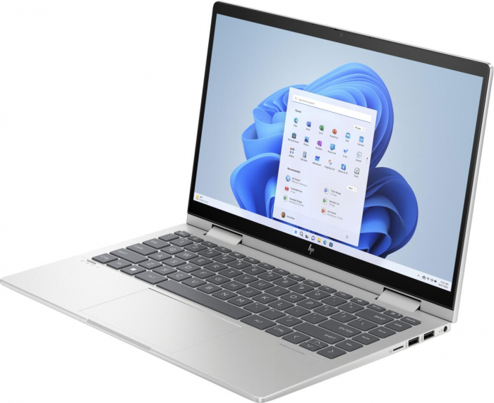 Laptop HP Envy x36 Hybrid (2-in-1), 14" Full HD Touchscreen, Intel® Core™ 5 120U pana la 5 GHz, 8 GB RAM DDR4 3200, 512 GB SSD, Intel Graphics, Windows 11 Home, Natural Silver [2]