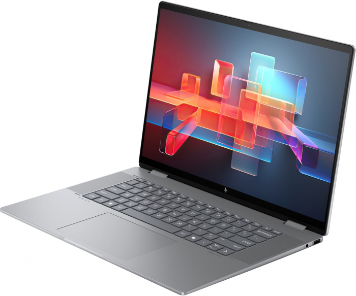 Laptop HP ENVY x360 16 Hybrid (2-in-1), 16" WUXGA Touchscreen, AMD Ryzen™ 7 8840HS pana la 5.1 GHz, 16 GB RAM LPDDR5 6400, 1 TB SSD, AMD Radeon Graphics, Windows 11 Home, Meteor Silver Aluminium [2]