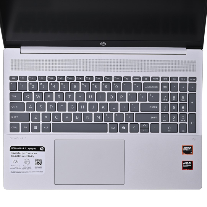 Laptop HP OmniBook 5 16, 16" WUXGA, AMD Ryzen™ AI 5 340 pana la 4.8 GHz, 16 GB RAM DDR5, 512 GB SSD, AMD Radeon, Windows 11 Home, Silver [4]