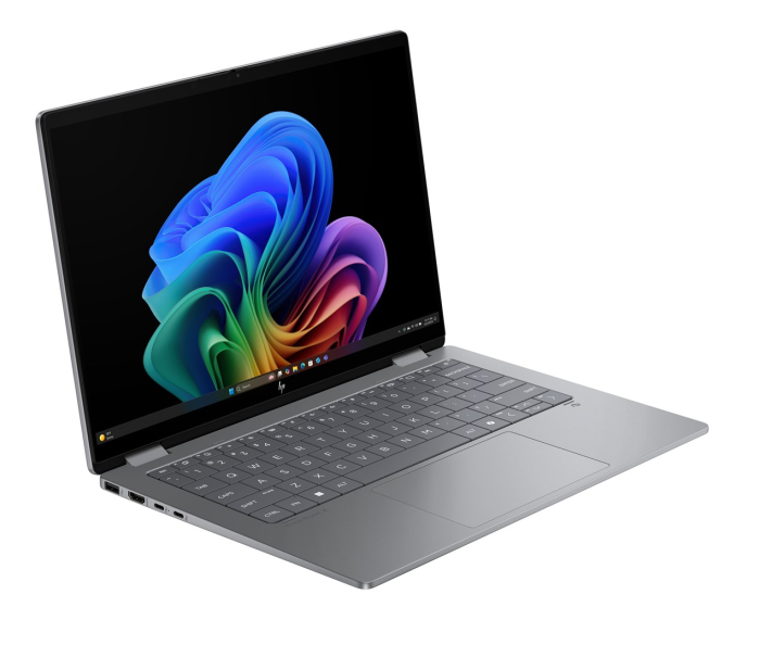 Laptop HP OmniBook X Flip, 14" 2K Touchscreen, AMD Ryzen™ AI 5 340 pana la 4.8 GHz, 16 GB RAM LPDDR5x 7500, 512 GB SSD, AMD Radeon Graphics, Windows 11 Home, Meteor Silver [2]
