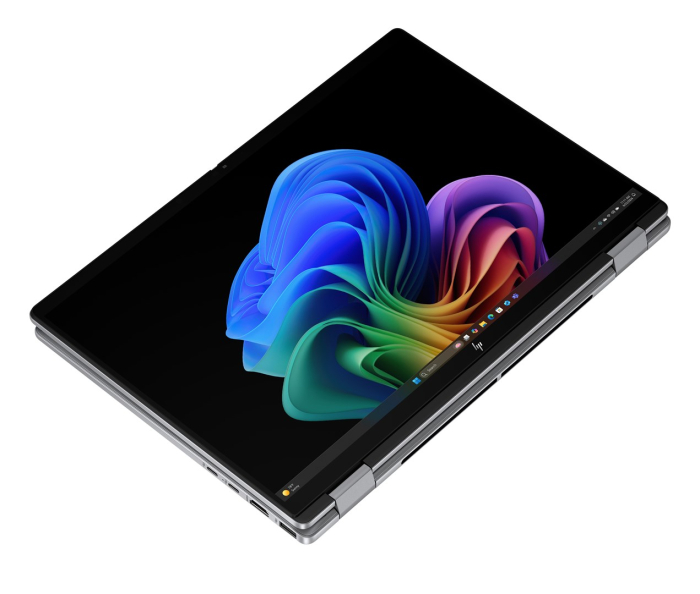 Laptop HP OmniBook X Flip, 14" 2K Touchscreen, AMD Ryzen™ AI 5 340 pana la 4.8 GHz, 16 GB RAM LPDDR5x 7500, 512 GB SSD, AMD Radeon Graphics, Windows 11 Home, Meteor Silver [4]