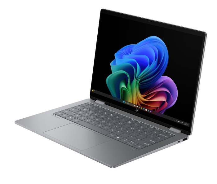Laptop HP OmniBook X Flip, 14" 2K Touchscreen, AMD Ryzen™ AI 5 340 pana la 4.8 GHz, 16 GB RAM LPDDR5x 7500, 512 GB SSD, AMD Radeon Graphics, Windows 11 Home, Meteor Silver [3]