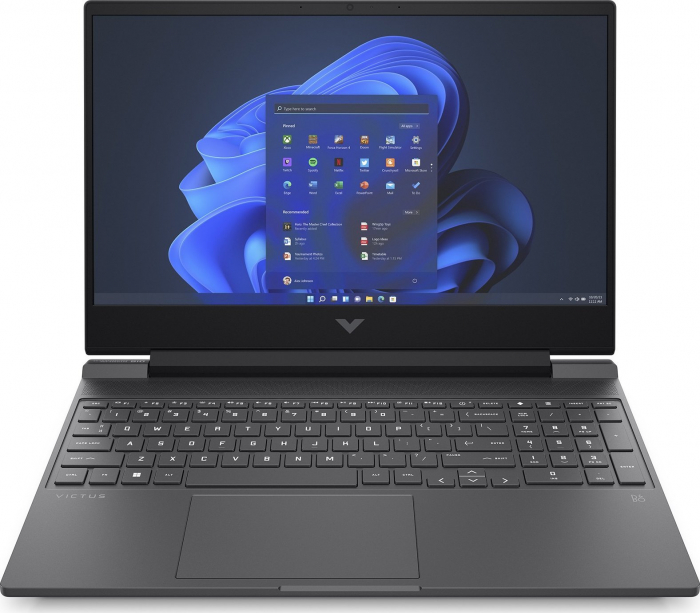 Laptop HP Victus Gaming Victus 15, 15.6" Full HD, Intel® Core™ i5 13420H pana la 4.6 GHz, 16 GB RAM DDR4 3200, 512 GB SSD, NVIDIA® GeForce® RTX 4050 6 GB, Bang & Olufsen, Windows 11 Home, Black [1]
