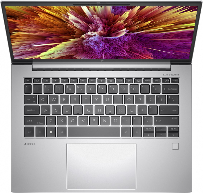 Laptop HP ZBook Firefly 14 G10, 14" Full HD+ Touchscreen, Intel® Core™ i5 1340P pana la 4.6 GHz, 16 GB RAM DDR5 5200, 512 GB SSD, Intel Iris Xᵉ Graphics, Bang & Olufsen, Windows 11 Pro, Silver [6]