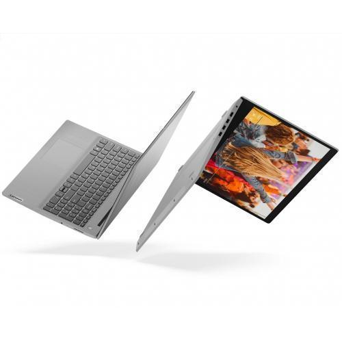 Laptop Lenovo IdeaPad 3, 15.6” Full HD, Intel® Core™ i3 1005G1 pana la 3.4 GHz, 4 GB DDR4, 128 GB SSD, Intel UHD Graphics, Platinum Grey [10]