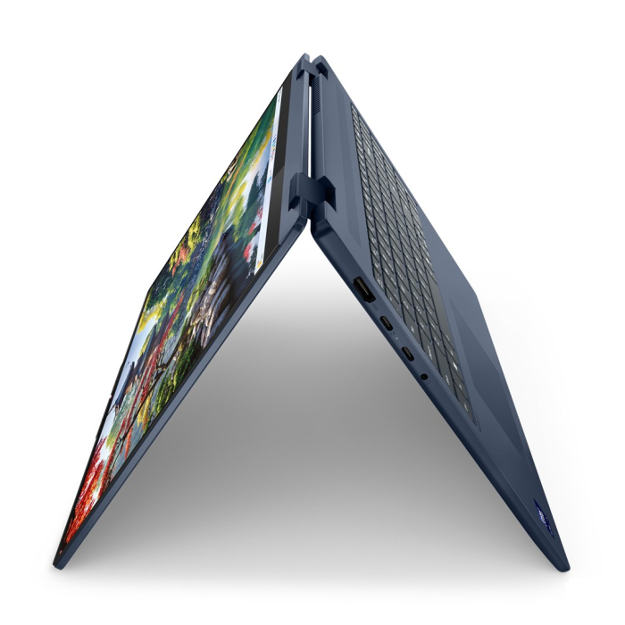 Laptop Lenovo IdeaPad 5 Hybrid (2-in-1), 16" WUXGA Touchscreen, Intel® Core™ Ultra 7 255U pana la 5.2 GHz, 32 GB RAM LPDDR5x 8000, 1 TB SSD, Intel® Graphics, Windows 11 Home, Cosmic Blue [8]