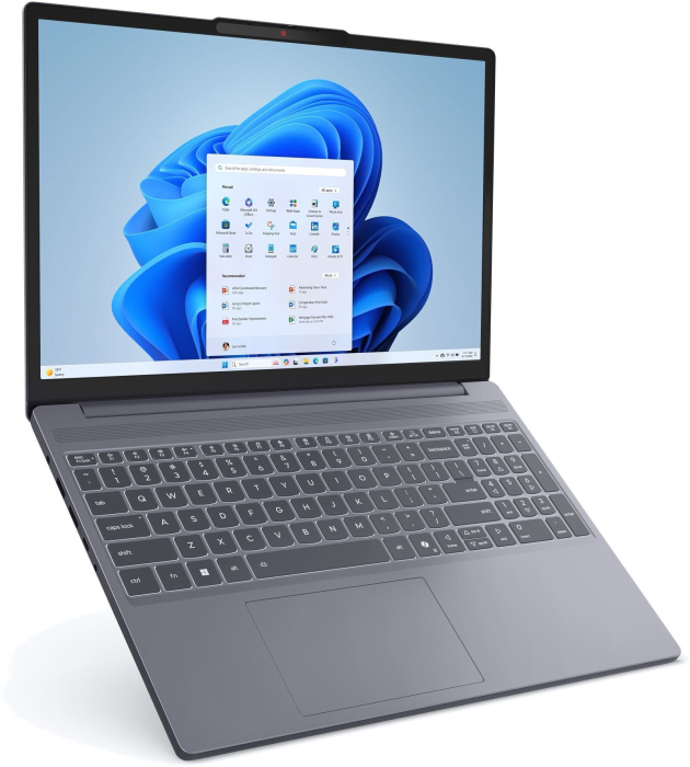 Laptop Lenovo IdeaPad Slim 3, 15.3" WUXGA, AMD Ryzen™ 5 7535HS pana la 4.55 GHz, 16 GB RAM DDR5 4800, 512 GB SSD, AMD Radeon 660M, Free Dos, Luna Grey [3]