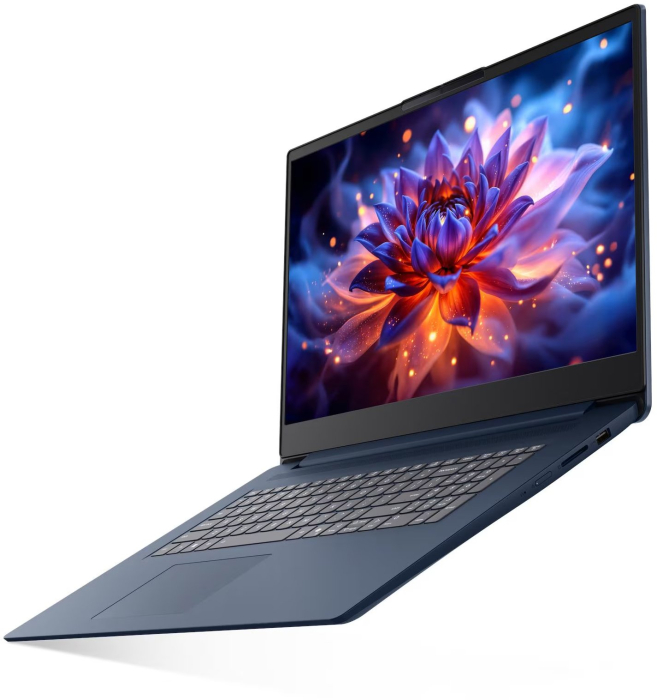 Laptop Lenovo IdeaPad Slim 3i, 17.3" Full HD, Intel® Core™ 5 320 pana la 4.6 GHz, 16 GB RAM DDR5 5600, 512 GB SSD, Intel® Graphics, Free Dos, Cosmic Blue [2]