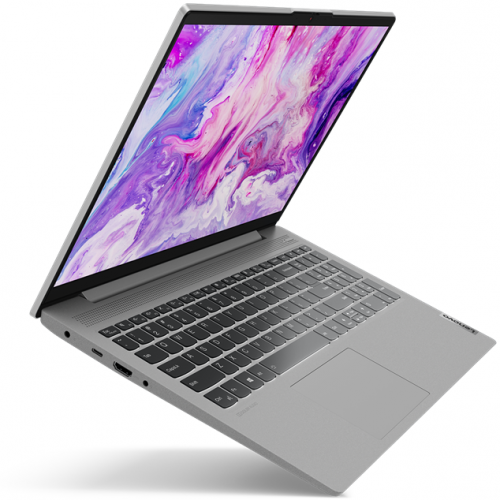 Laptop Lenovo IdeaPad5, 15.6" Full HD, AMD Ryzen™ 5 5500U pana la 4 GHz, 8 GB RAM DDR4, 512 GB SSD, Windows 11 Home, Grey [2]