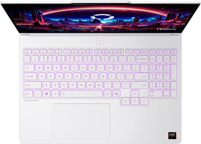 Laptop Lenovo Legion 5, 15.3" WQXGA, AMD Ryzen™ AI 7 PRO 450 pana la 5.1 GHz, 16 GB RAM DDR5 5600, 512 GB SSD, NVIDIA® GeForce® RTX 5060 8 GB, Windows 11 Home, Glacier White [6]
