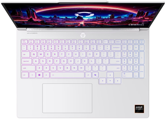 Laptop Lenovo Legion 7, 16" WQXGA, AMD Ryzen™ AI 7 450 pana la 5.1 GHz, 32 GB RAM LPDDR5x 8533, 1 TB SSD, NVIDIA® GeForce® RTX 5060 8 GB, Windows 11 Pro, Glaicer White [3]