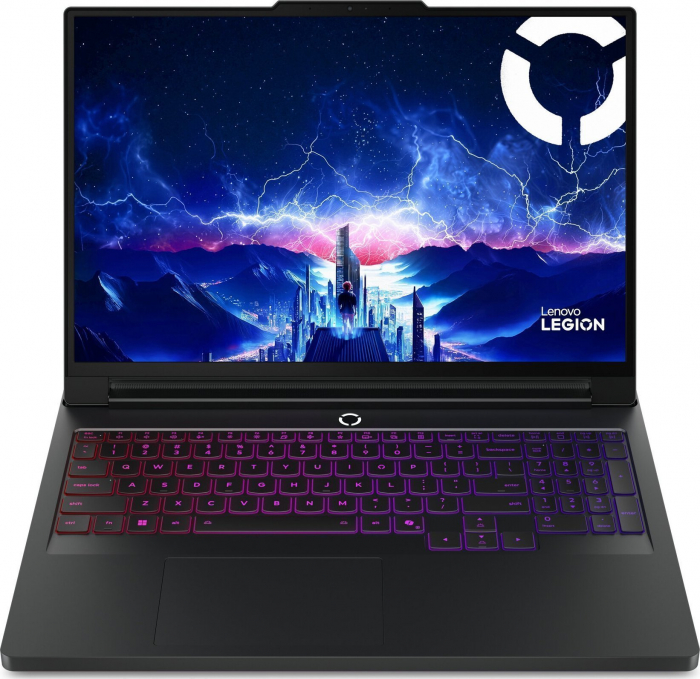 Laptop Lenovo Legion Pro 7, 16" WQHD, Intel® Core™ Ultra 9 275HX pana la 5.4 GHz, 64 GB RAM DDR5 6400, 2 x 1 TB SSD, NVIDIA® GeForce® RTX 5080 16 GB, Windows 11 Home, Eclipse Black [1]