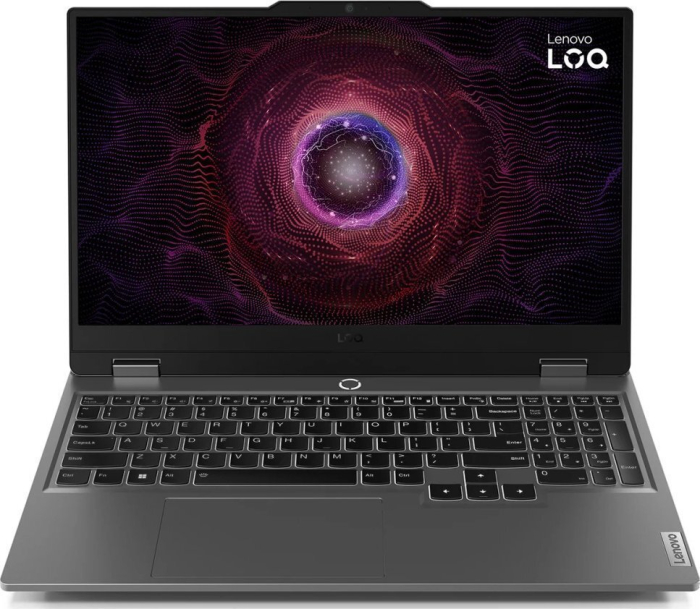 Laptop Lenovo LOQ, 15.6" Full HD, AMD Ryzen™ 5 7235HS pana la 4.2 GHz, 16 GB RAM DDR5 4800, 512 GB SSD, NVIDIA® GeForce® RTX 4050 6 GB, Free Dos, Luna Grey [1]