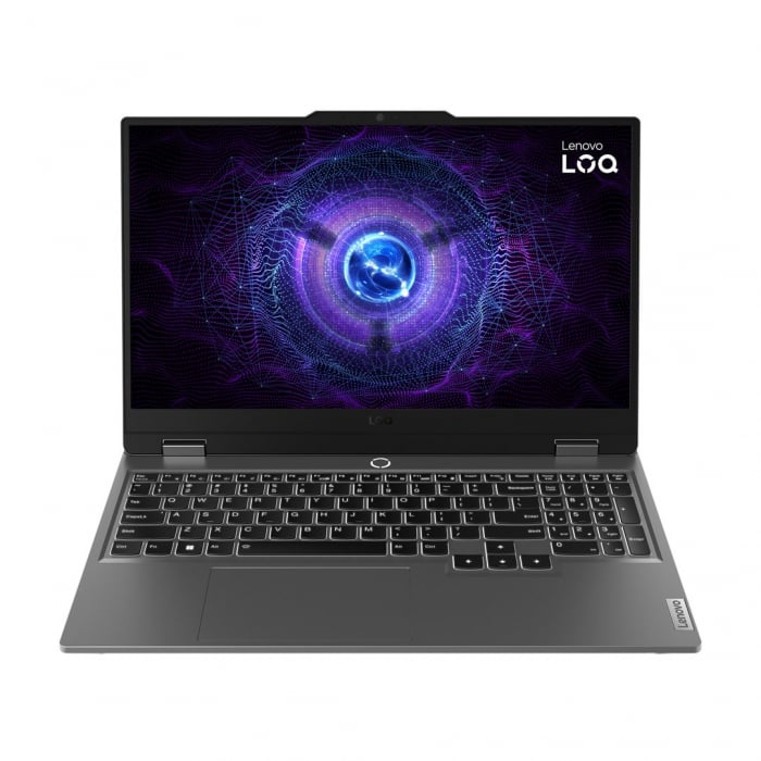 Laptop Lenovo LOQ, 15.6" Full HD, Intel® Core™ i5 12450HX pana la 4.4 GHz, 16 GB RAM DDR5 4800, 512 GB SSD, NVIDIA® GeForce® RTX 3050 6 GB, Free Dos, Luna Grey [1]