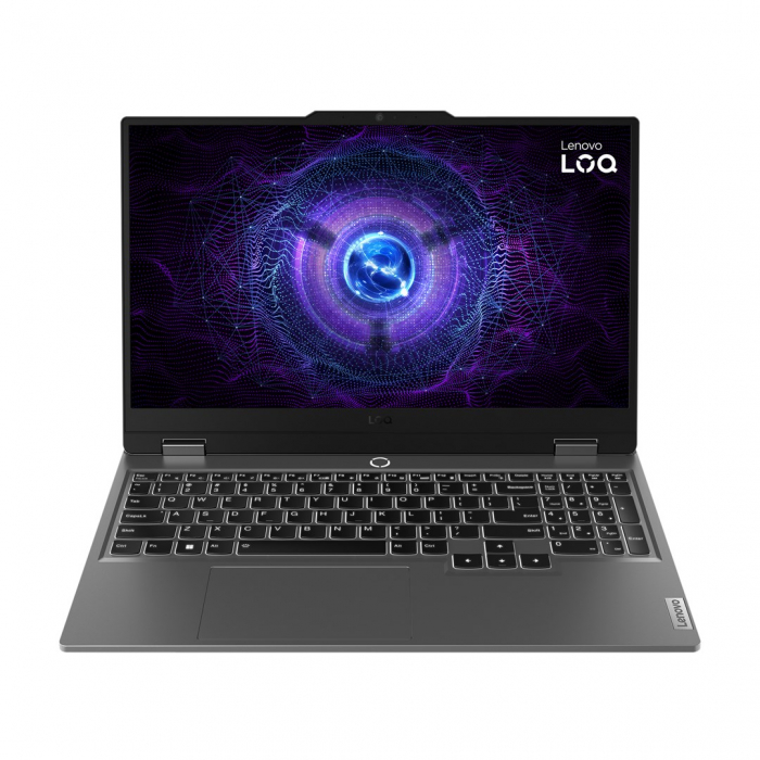 Laptop Lenovo LOQ, 15.6" Full HD, Intel® Core™ i5 12450HX pana la 4.4 GHz, 16 GB RAM DDR5 4800, 512 GB SSD, NVIDIA® GeForce® RTX 4050 8 GB, Free Dos, Luna Grey [1]