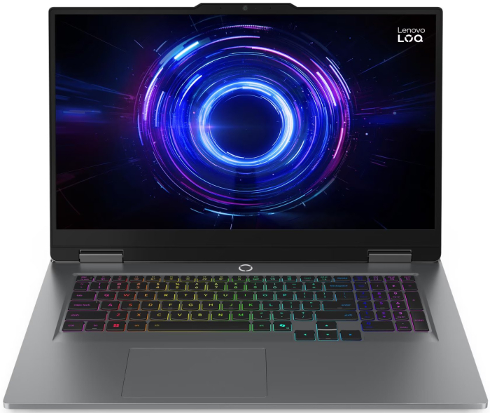 Laptop Lenovo LOQ, 17.3" Full HD, Intel® Core™ i7 13650HX pana la 4.9 GHz, 16 GB RAM DDR5 4800, 512 GB SSD, NVIDIA® GeForce® RTX 5060 8 GB, Free Dos, Luna Grey [1]