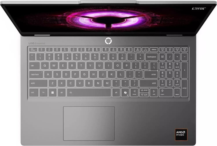 Laptop Lenovo LOQ Essential, 15.6" Full HD, AMD Ryzen™ 5 150 pana la 4.55 GHz, 16 GB RAM DDR5 4800, 512 GB SSD, NVIDIA® GeForce® RTX 5060 8 GB, Windows 11 Home, Luna Grey [4]